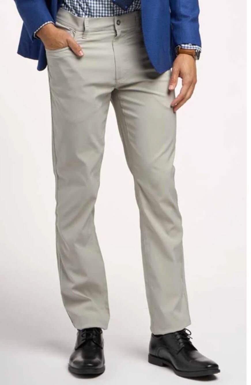 NWT Duck Head Long Drive Performance Five-Pocket Pants Grey Size 35